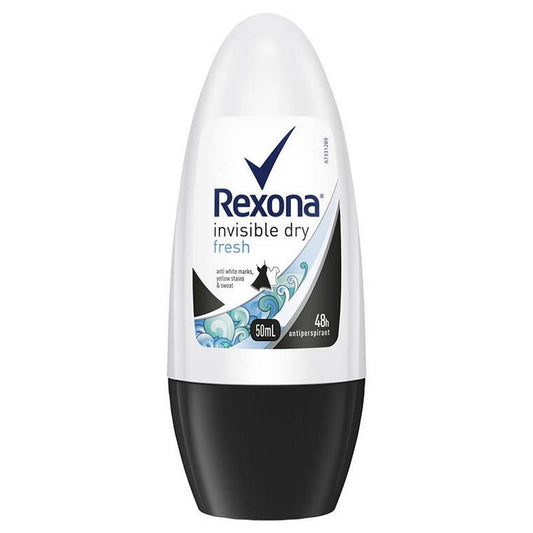 Rexona Roll On, Invisible Dry Womens, 50ml