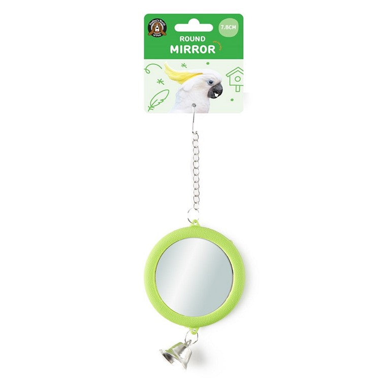 Bird Toy, Round Mirror, Asstd