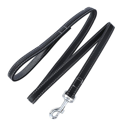 Faux Leather Dog Lead, 120cm, Asstd