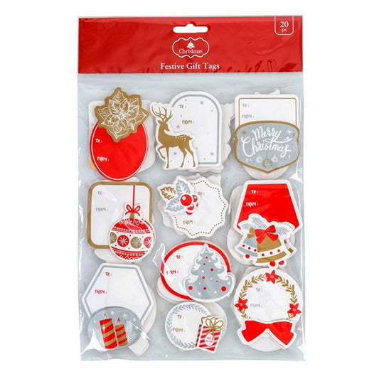 Christmas Gift Tags, 20pk, Asstd