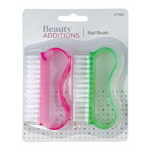 Nail Brush, 2pk, 2 Asstd Colours