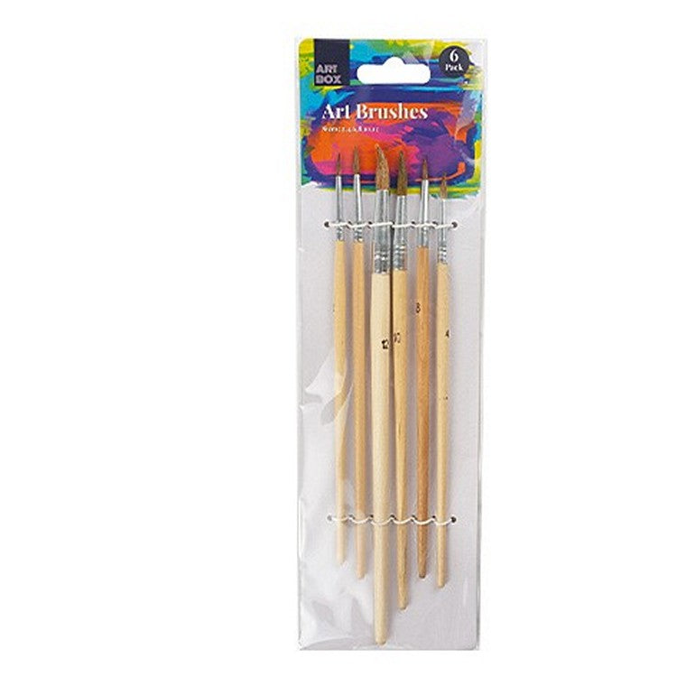 Artist Paint Brush Set, 6pk