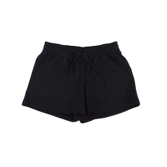 Black Pull-On Shorts, Size M