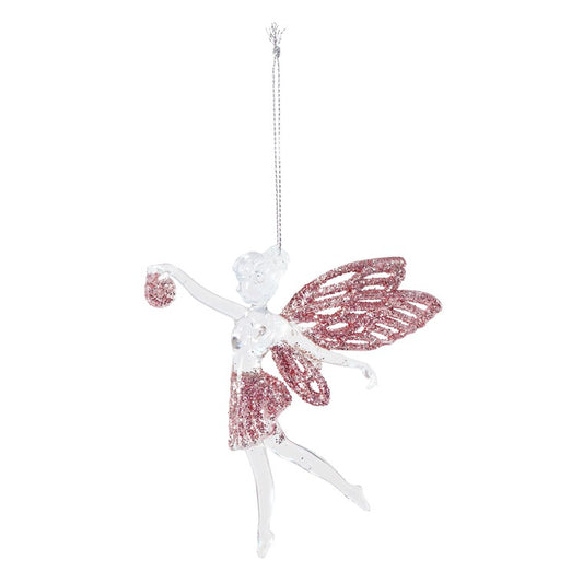 Hanging Acrylic Fairy Glitter, 12cm, Asstd