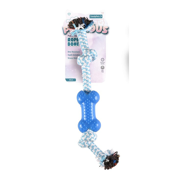 Puppy Rope Toy w/ Bone, Asstd