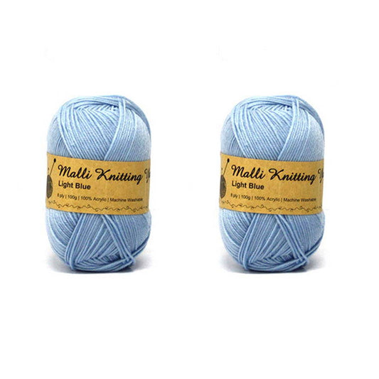 Acrylic Yarn, Light Blue