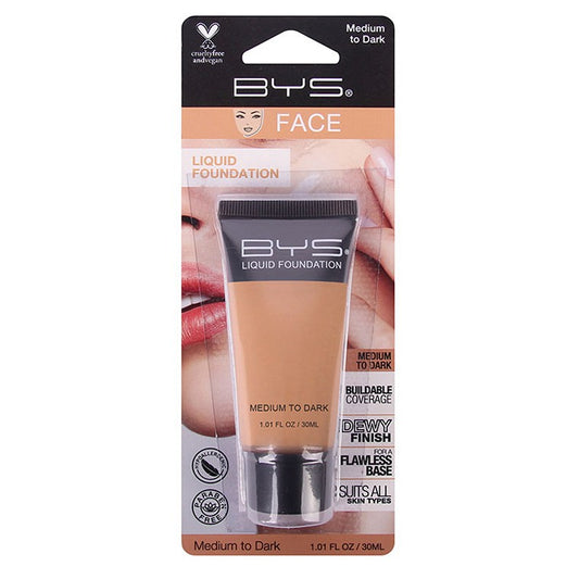 BYS Liquid Foundation Tube Medium to Dark