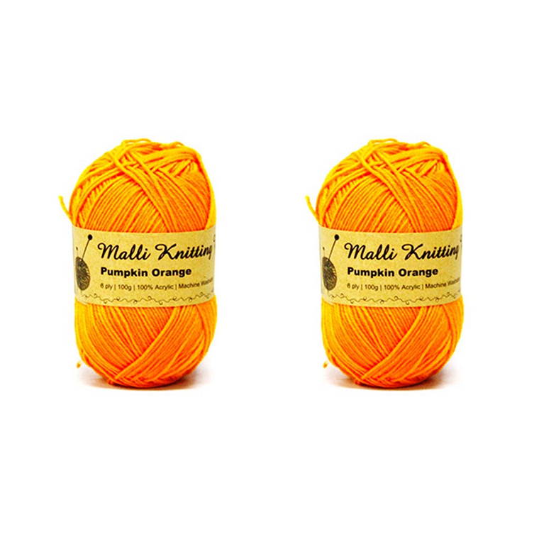 Acrylic Yarn, Pumpkin Orange