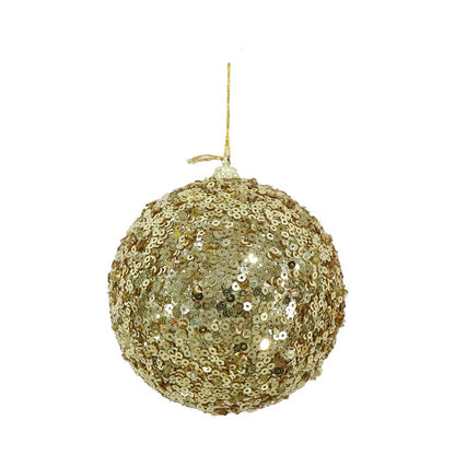 Sequin Bauble, 100mm, Asstd