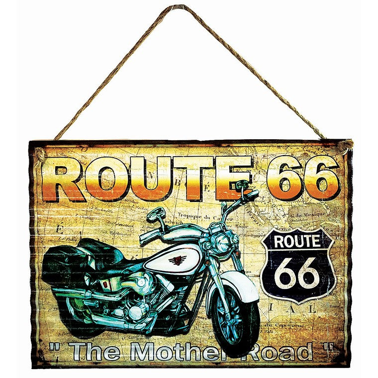 Motorcycle Iron Wall Hanging Deco, 4 Asstd