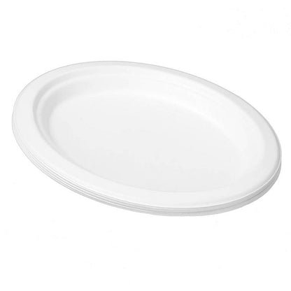 L&L Eco Oval Plate 26x20cm, 12pk