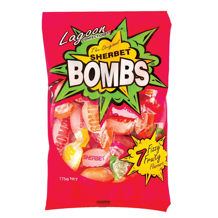 Sherbet Bombs - 7 Fizzy Fruity Flavours, 175gm