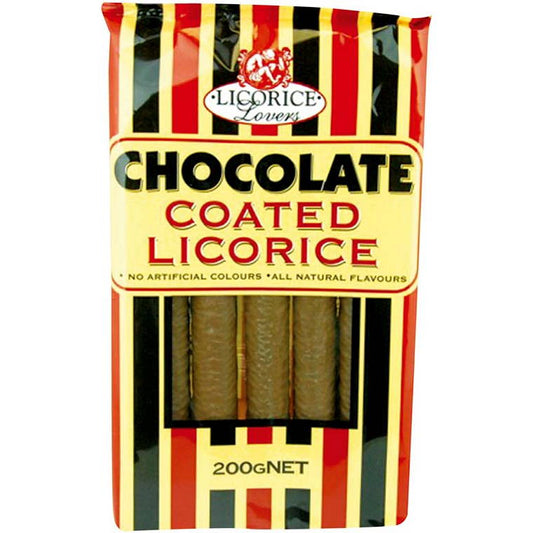 Licorice Lovers Choc Coated Soft Logs, 200gm