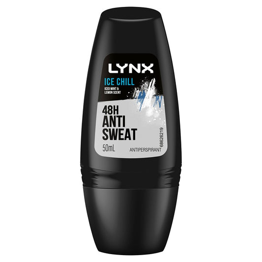 Lynx Roll on Deodorant, Ice Chill, 50ml