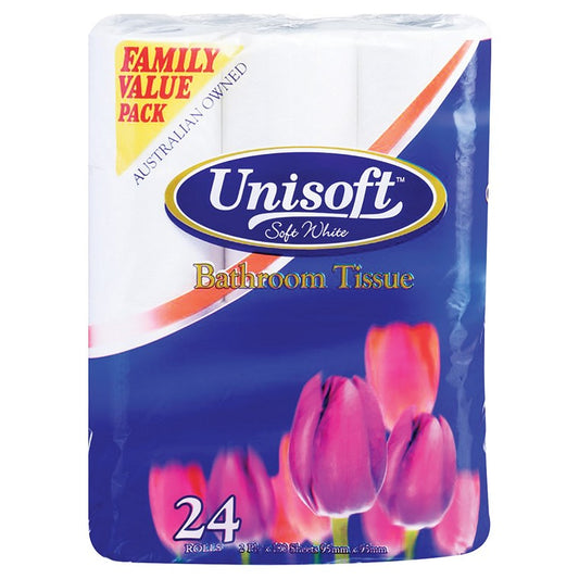 Unisoft Toilet Paper, 24pk