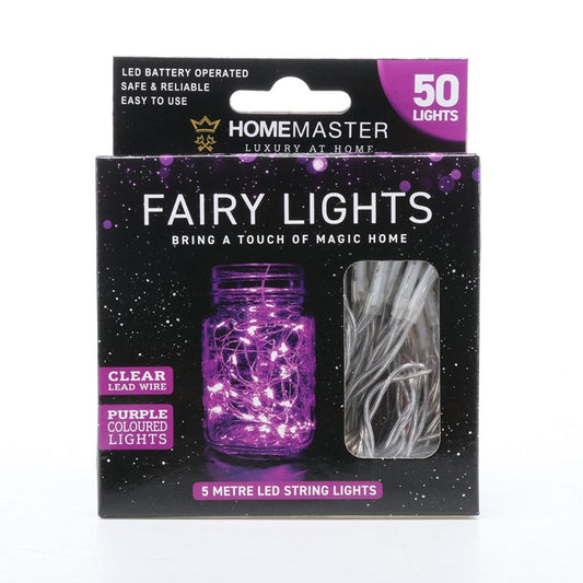 Fairy Lights, Purple, 5m