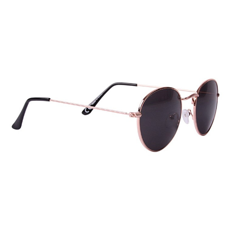 Metal Round Sunglasses, Rose Gold