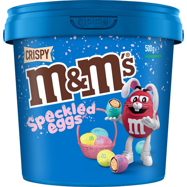 M&MS Crispy Speckled Bucket, 500gm