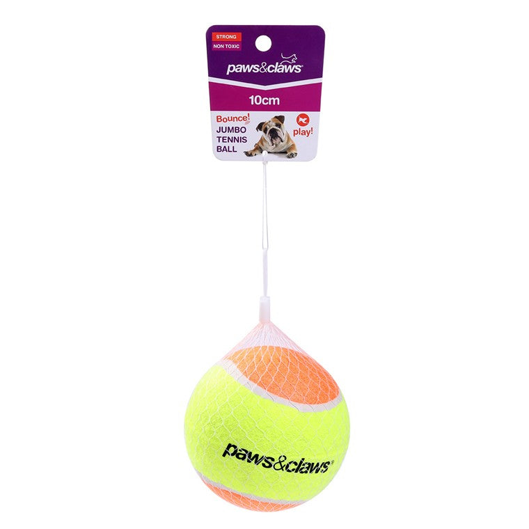 Jumbo Tennis Ball, 10cm, Asstd Colours