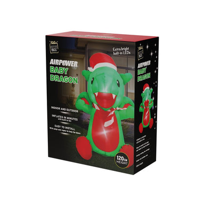 Xmas Inflatable Cute Dragon, 1.2m