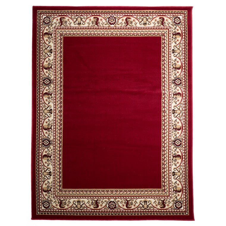 Premier Palmer Rug, Bordeaux Red Traditional, 160 x 215cm