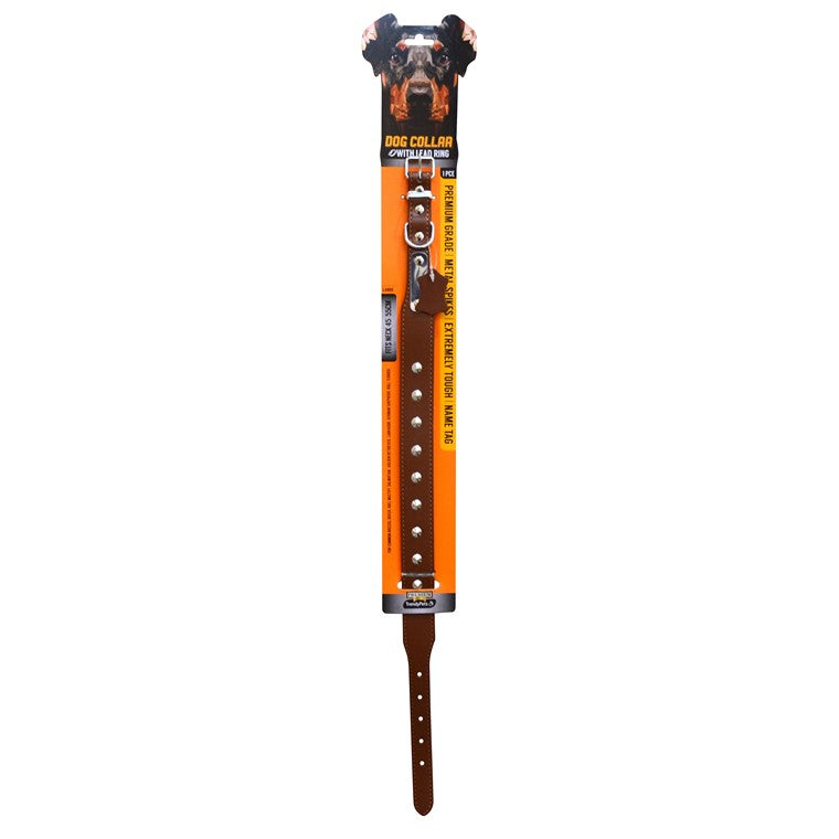 Dog Collar w/ Spikes, Asstd, 60cm