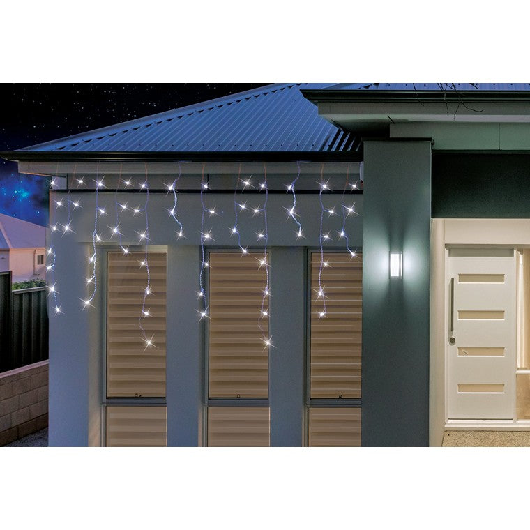 Solar Icicle Lights, 400 LED