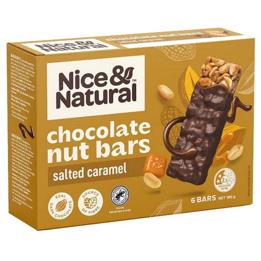 Nice & Natural, Salted Caramel, 6pk