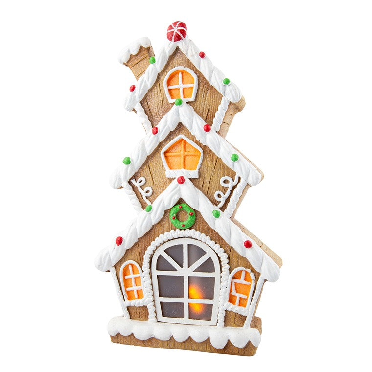 Iced Gingerbread House LED, Asstd