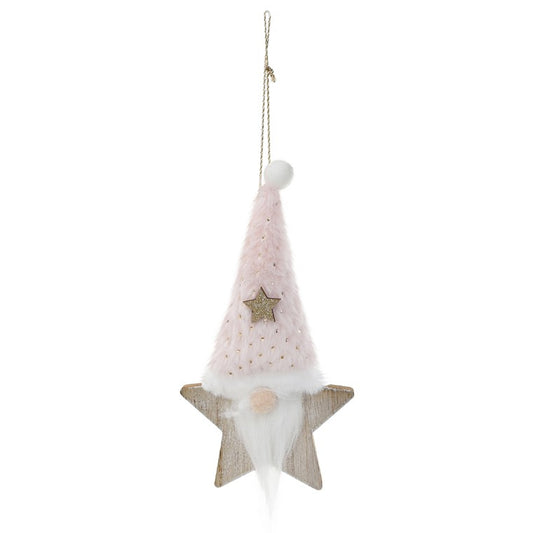 Hanging Gnome Star, 21cm, Asstd