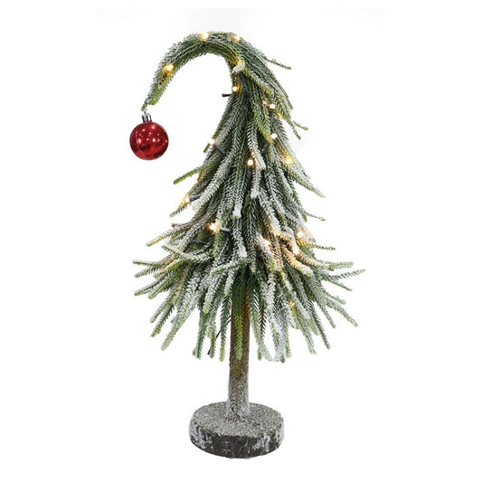 Light Up Spiky Curve Tree, 46cm