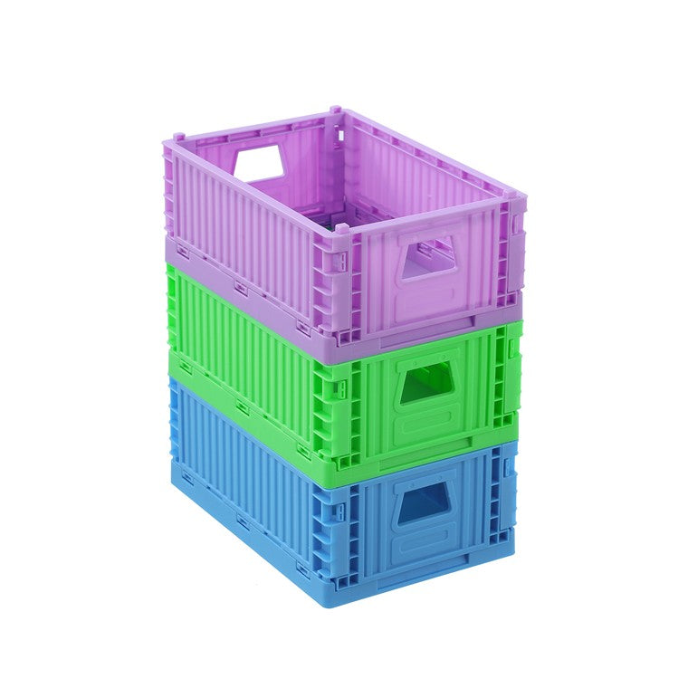 Foldaway Crate, Small, 3 Asstd Colours