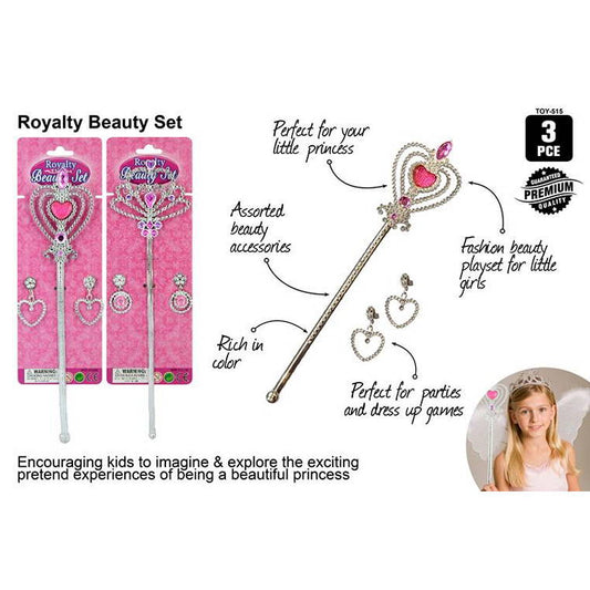 Princess Wand with  Earrings Set, 3pce