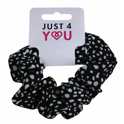 Hair Scrunchie, Spots, 2 Asstd Colours