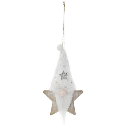 Hanging Gnome Star, 21cm, Asstd