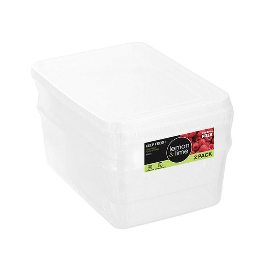 L&L Keep Fresh Food Container, 2pk