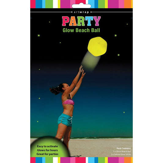 Glow Beach Ball, 1pk