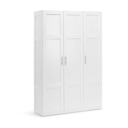 H&G Tall Cabinet, White, 3 Door