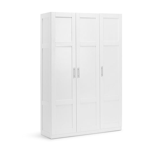 H&G Tall Cabinet, White, 3 Door