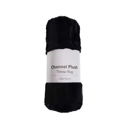 Channel Plush Throw Rug, Asstd