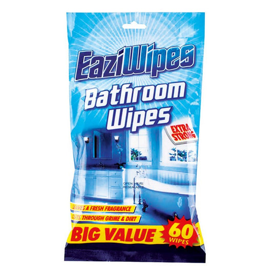 Eaziwipes Bathroom Wipes, 60pk