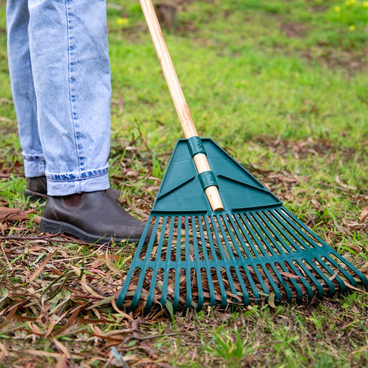 Green Garden Rake