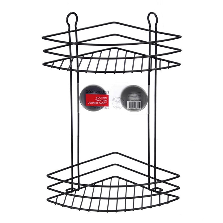 Wire Suction Two Tier Corner Caddy