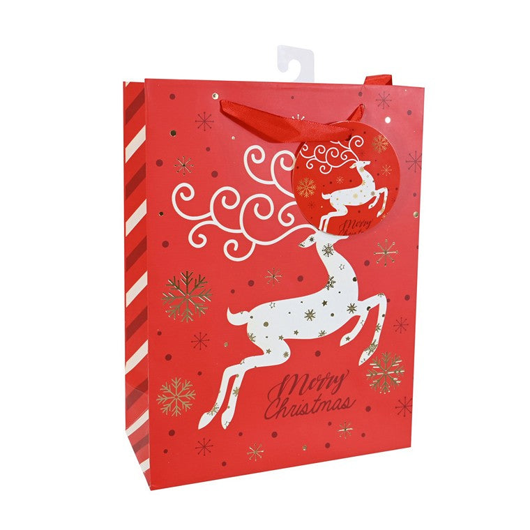 Christmas Giftbag, Foil, Medium, Asstd