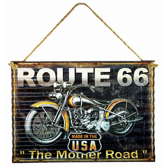 Motorcycle Iron Wall Hanging Deco, 4 Asstd