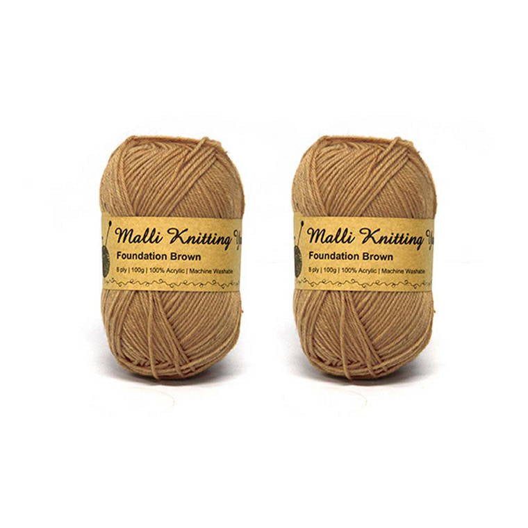 Acrylic Yarn, Foundation Brown