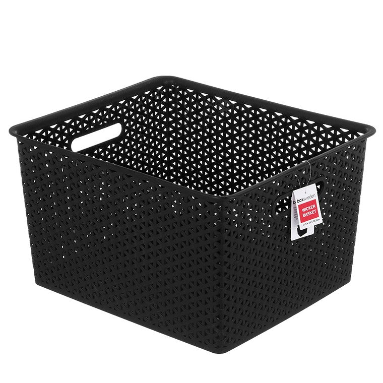 Box Sweden Wicker Design Basket, Asstd, 41.5cm