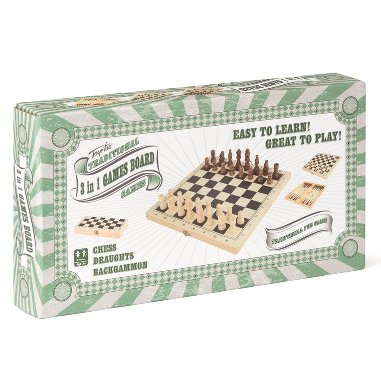 Traditional Games 3 in 1 Game Board