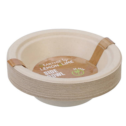 L&L Eco Side Bowl, Natural, 18cm, 30pk