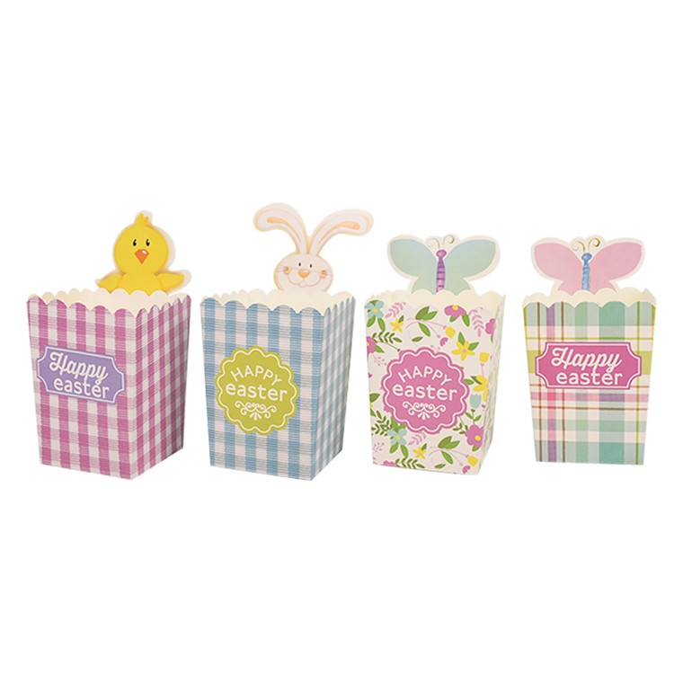 Easter Paper Treat Box, 8pk